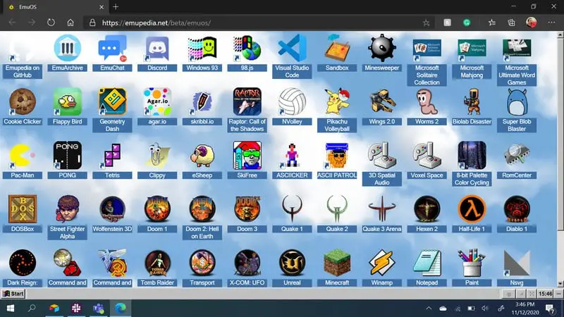 EmuOS: Jogue os jogos clássicos em um navegador gratuitamente
