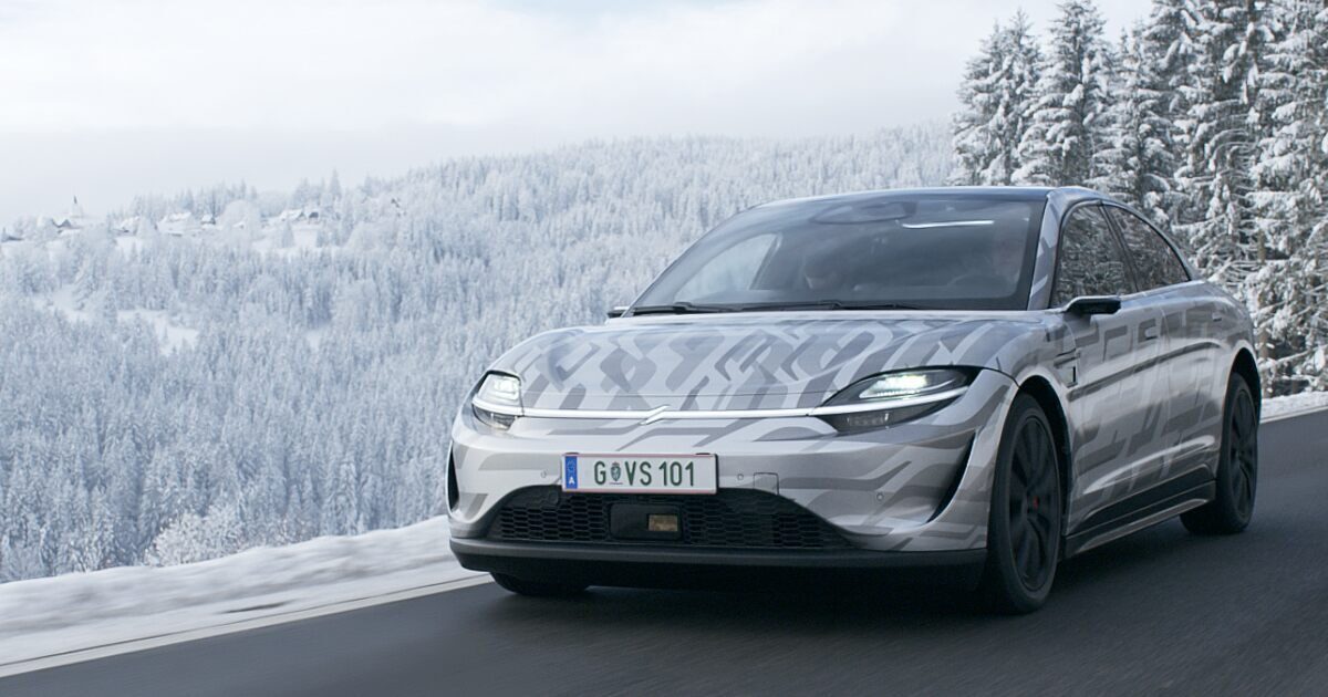 Sony revealed VISION-S electric car with a road testing video at CES 2021