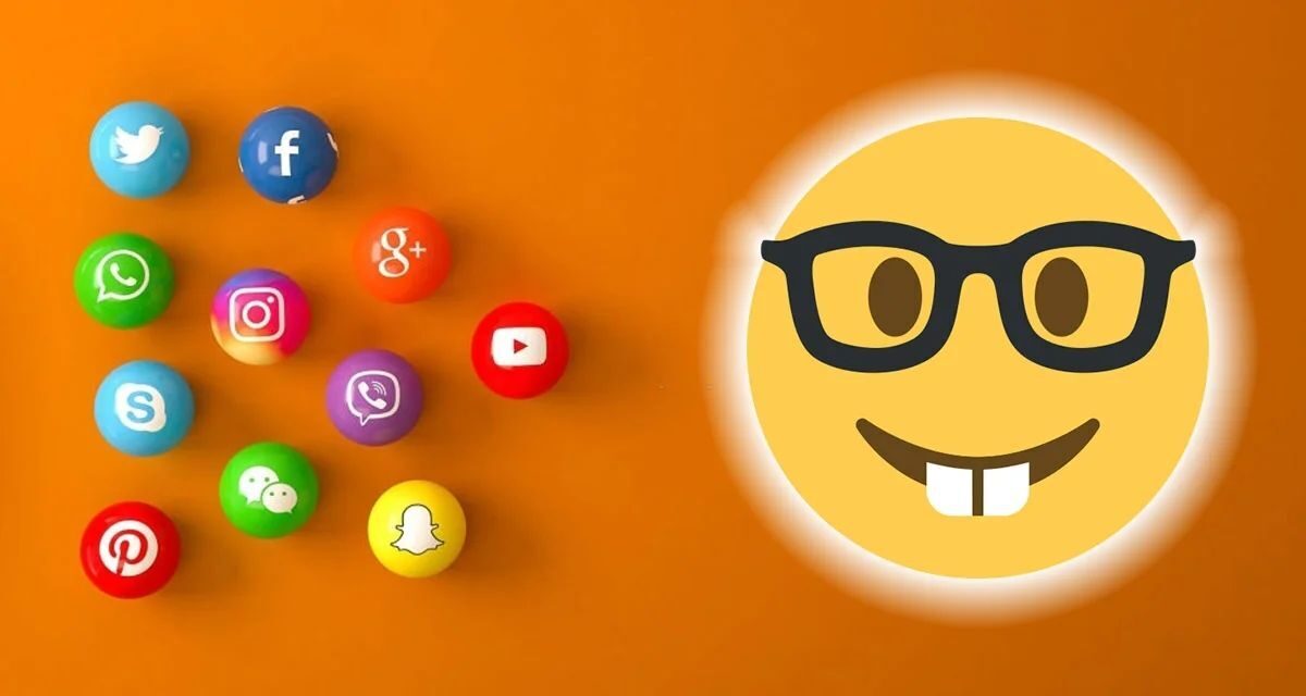 Este é o significado oculto do emoji nerd do rosto com óculos